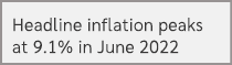 Headline inflation peaks at 9.1% in June 2022
